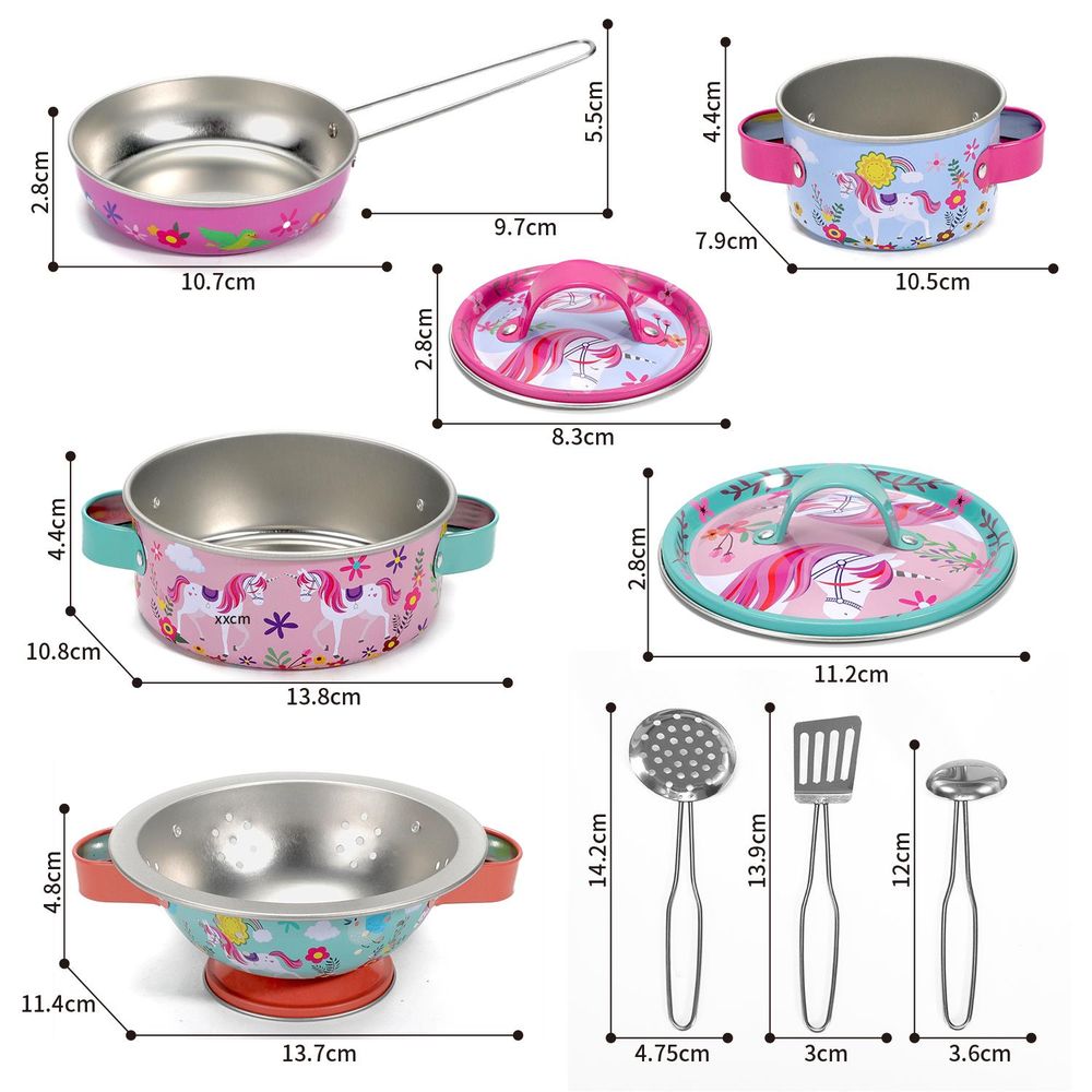 Toy Cookware Unicorn Toy Kitchen Set SOKA Play Imagine Learn The Little Baby Brand