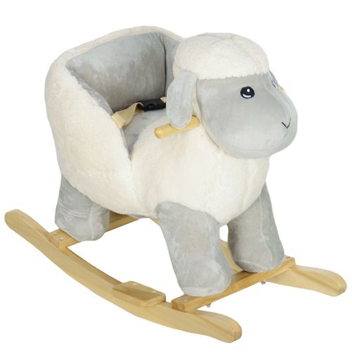 AIYAPLAY Baby Rocking Horse with Safety Belt, Sound, for 1-3 Years, Grey AIYAPLAY The Little Baby Brand