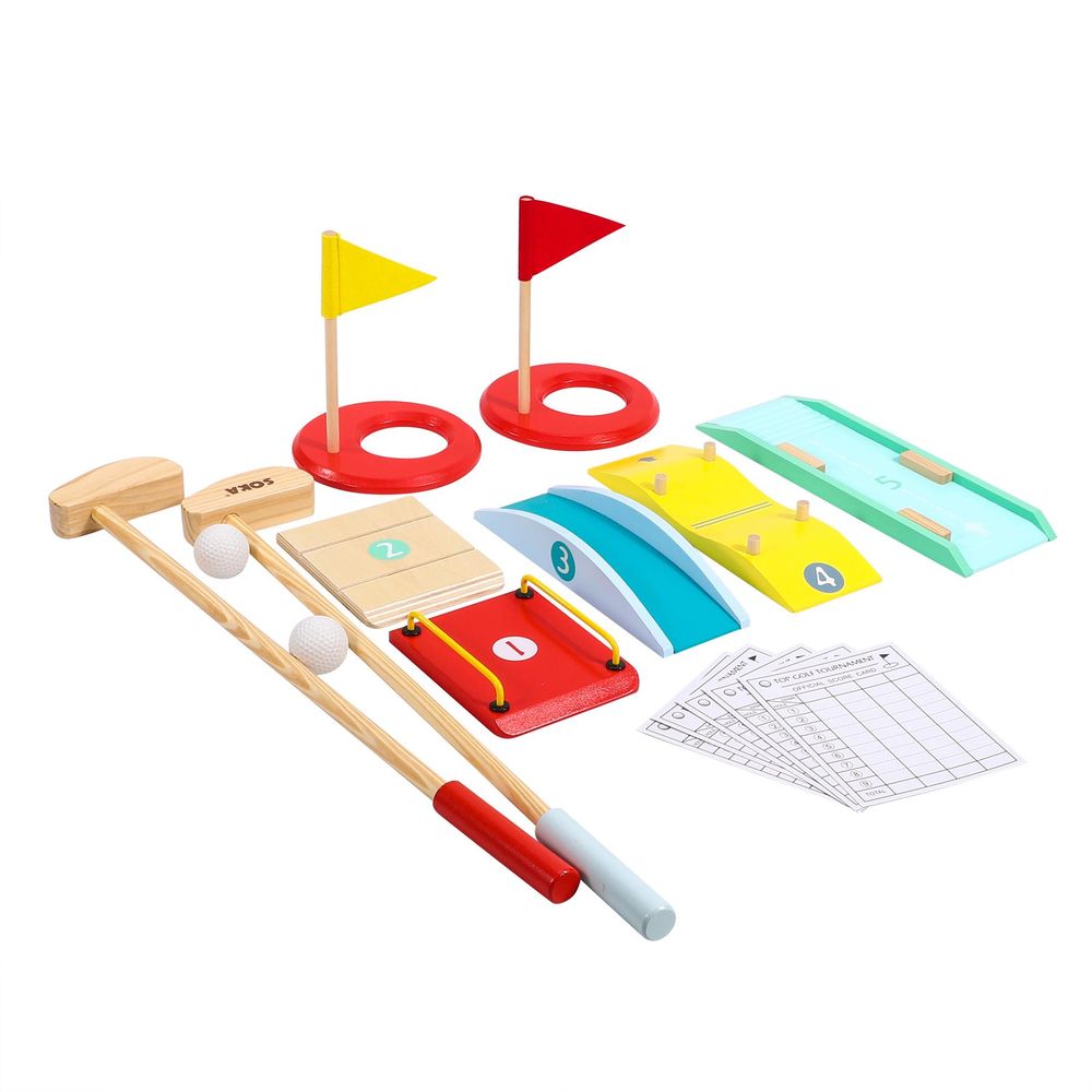 Toys & Games Wooden Toy Golf Set SOKA Play Imagine Learn The Little Baby Brand