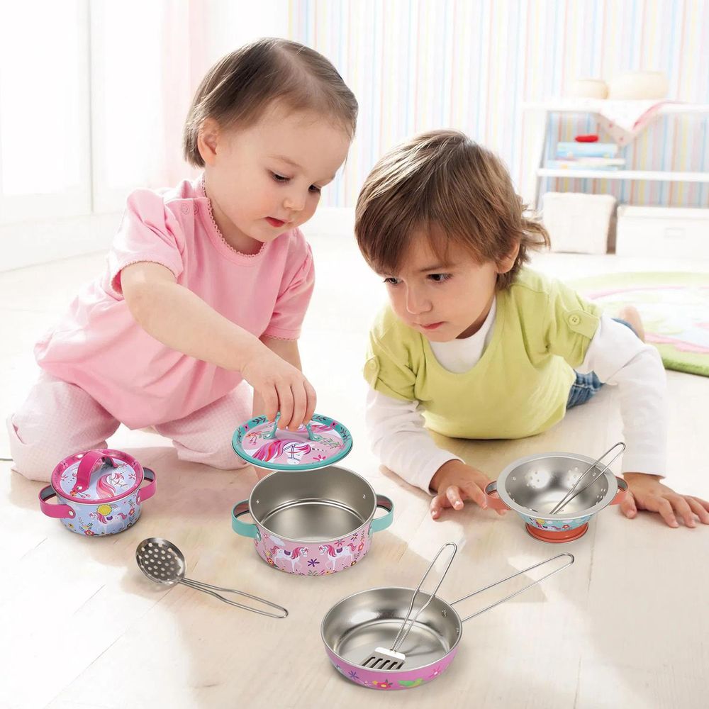 Toy Cookware Unicorn Toy Kitchen Set SOKA Play Imagine Learn The Little Baby Brand