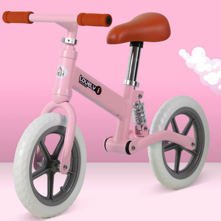 Balance Bikes Pink Kids Metal Balance Bike with Adjustable Seat Avasam The Little Baby Brand