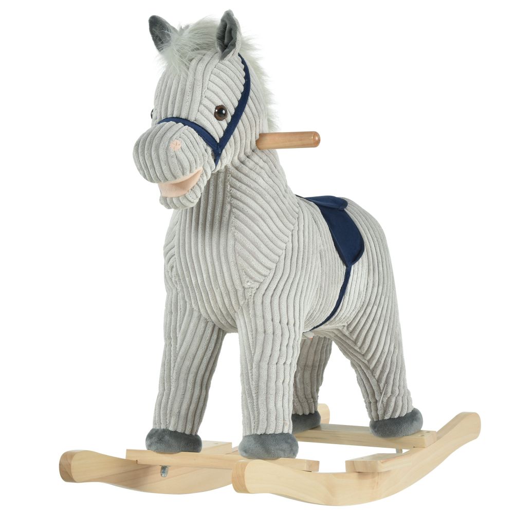 rocking horse Children's Rocking Horse with Sounds HOMCOM The Little Baby Brand