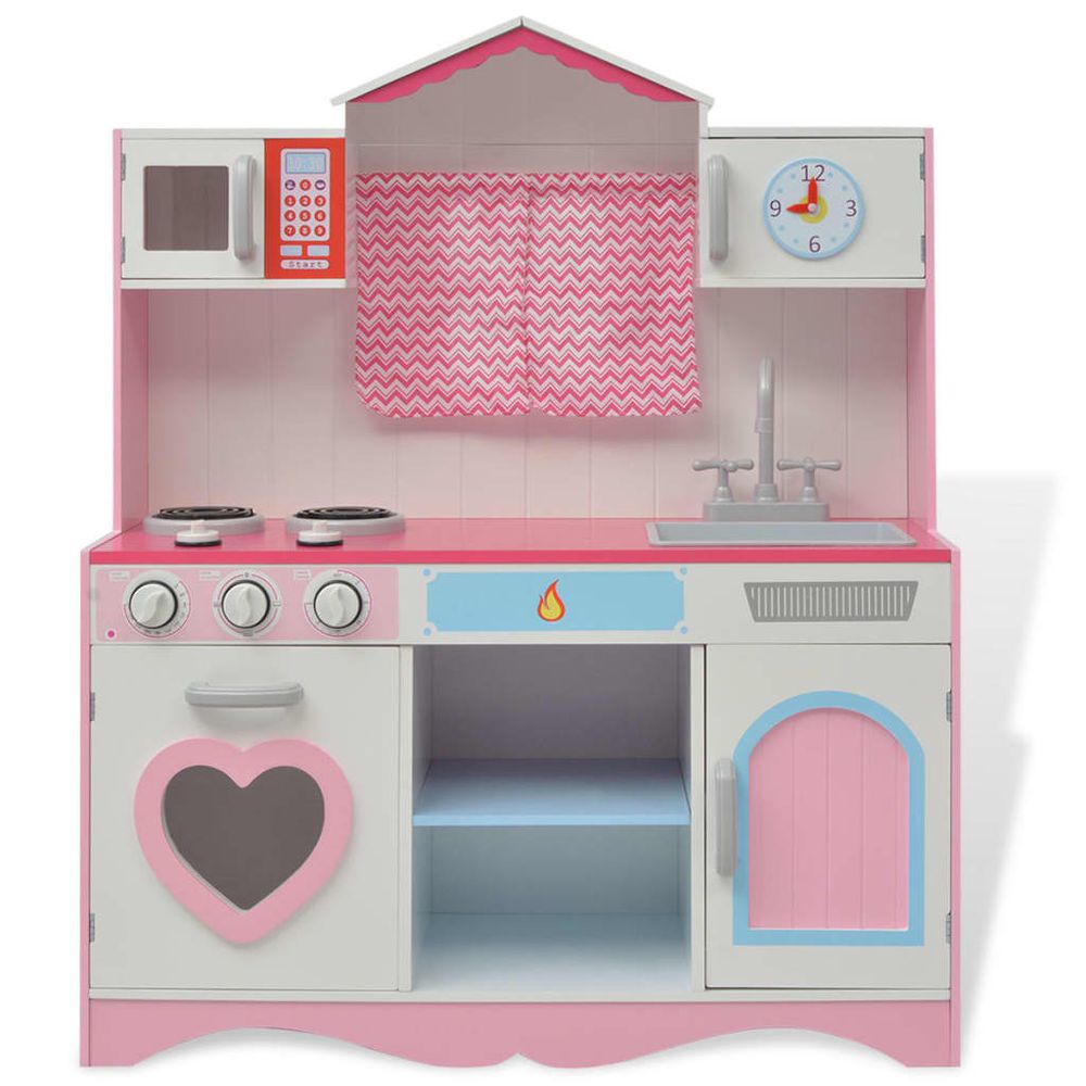 Toy Kitchens Wooden Toy Kitchen vidaXL The Little Baby Brand