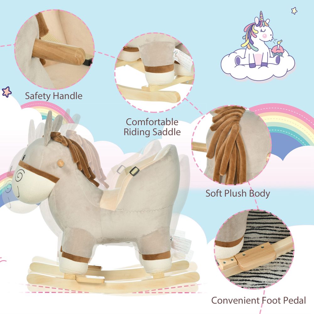 rocking horse Kids Ride-On Rocking Donkey Unbranded The Little Baby Brand