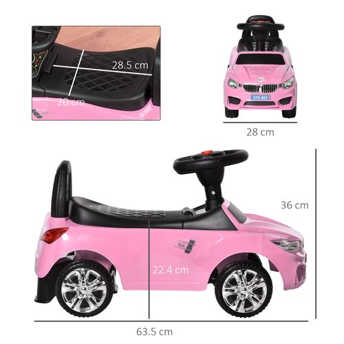 Ride on Car Baby Toddler Walker Foot to Floor Sliding Car Slider Pink HOMCOM The Little Baby Brand