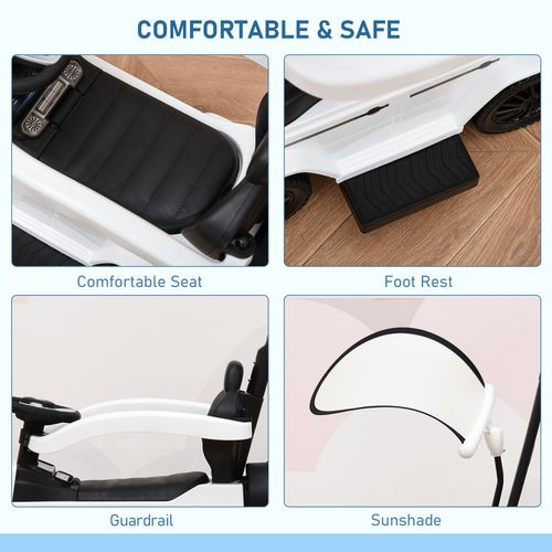 Benz G350 Ride-on Sliding Car Floor Slider Stroller Kids Vehicle, White HOMCOM Unbranded The Little Baby Brand