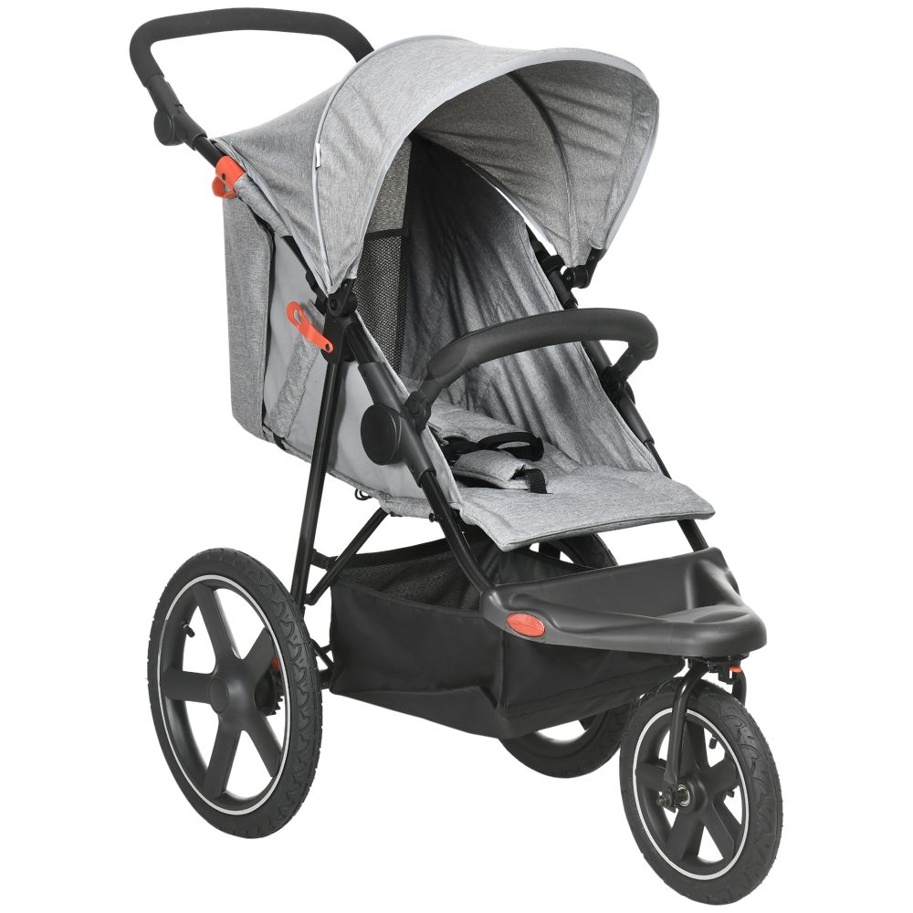 Pushchair Grey - Lightweight Pushchair with Reclining Backrest Avasam The Little Baby Brand