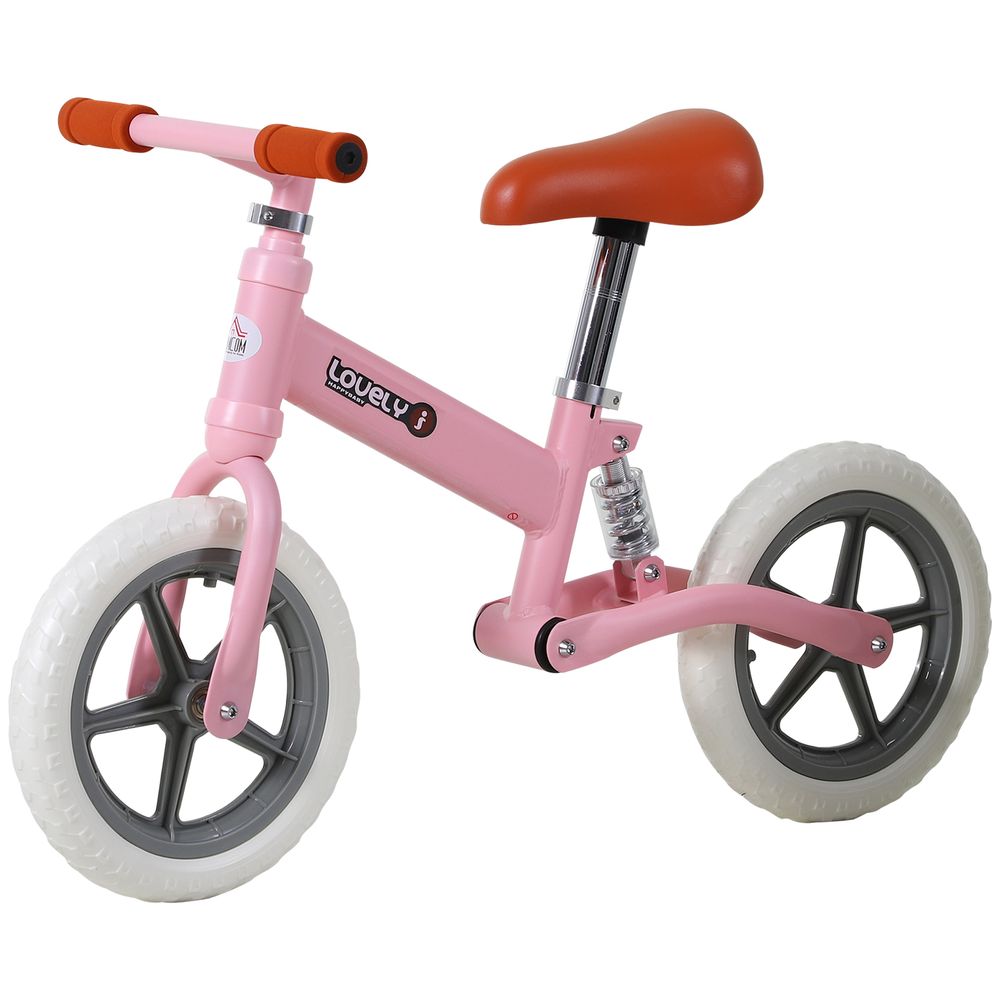 Balance Bikes Pink Kids Metal Balance Bike with Adjustable Seat Avasam The Little Baby Brand